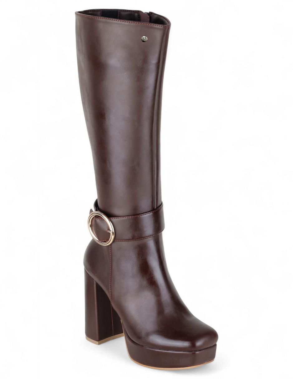 Bota abajo de la rodilla Rbcollection Pequeños Productores de piel para mujer
