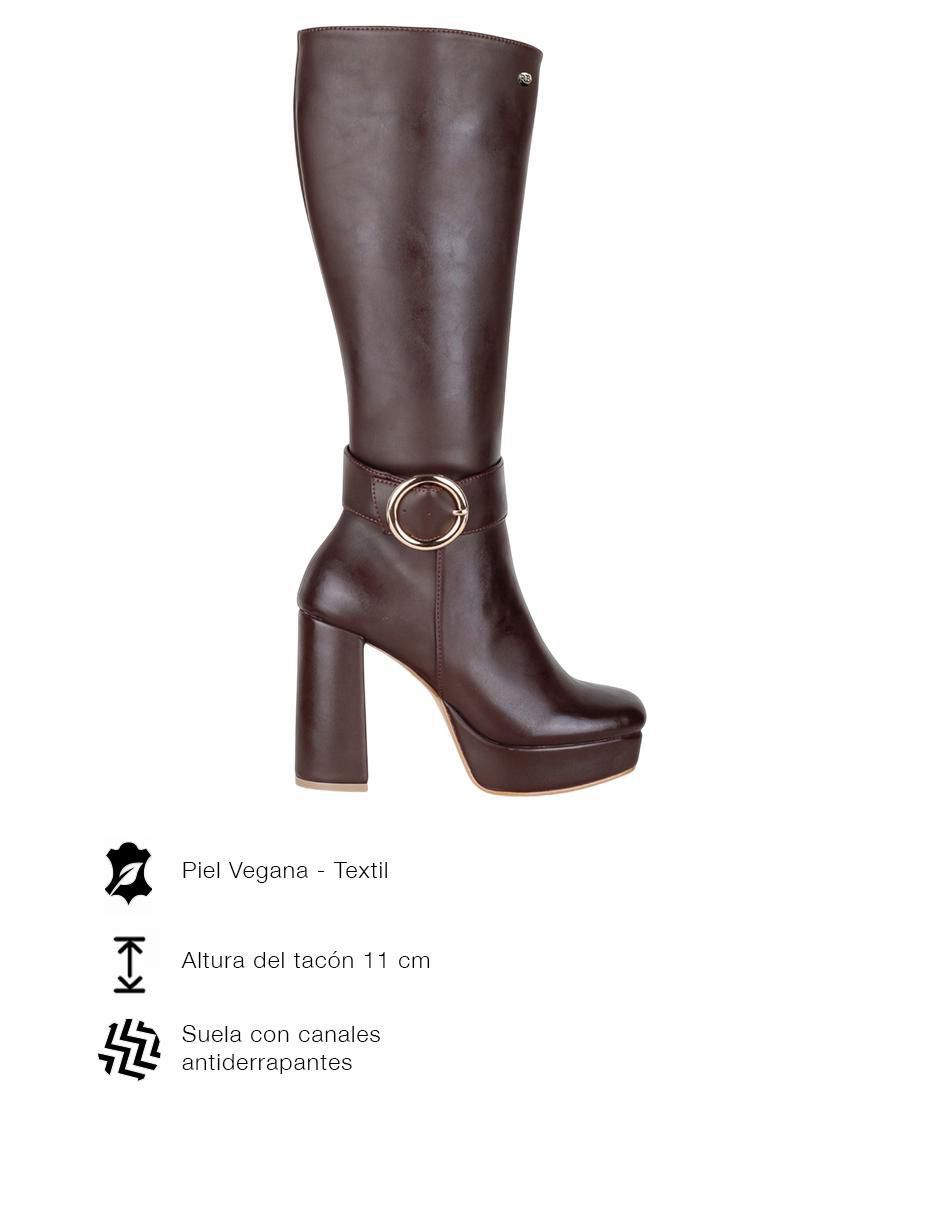 Bota abajo de la rodilla Rbcollection Pequeños Productores de piel para mujer