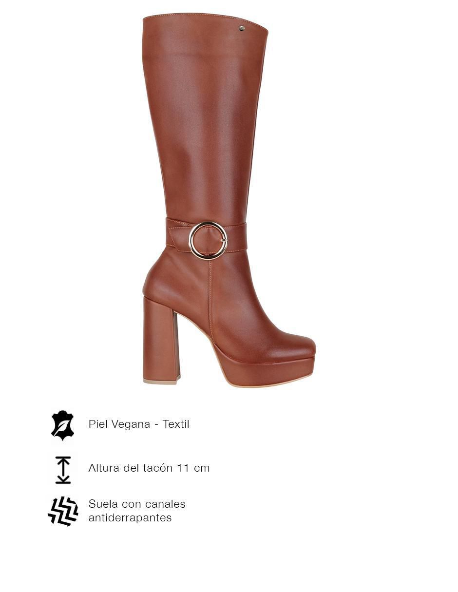Bota abajo de la rodilla Pequeños Productores de piel para mujer 3