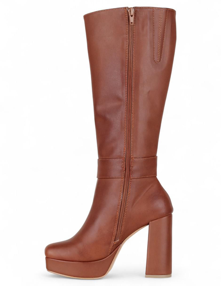 Bota abajo de la rodilla Pequeños Productores de piel para mujer 4