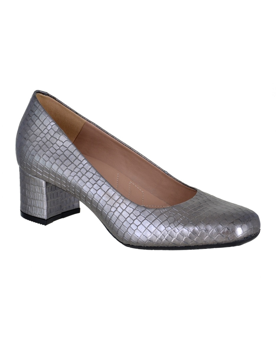Zapatilla de piel