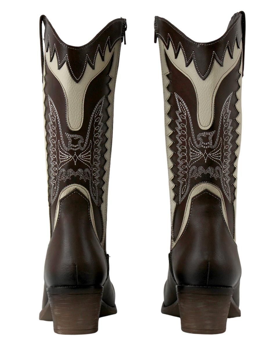 Bota cowboy abajo de la rodilla Kuali para mujer 3