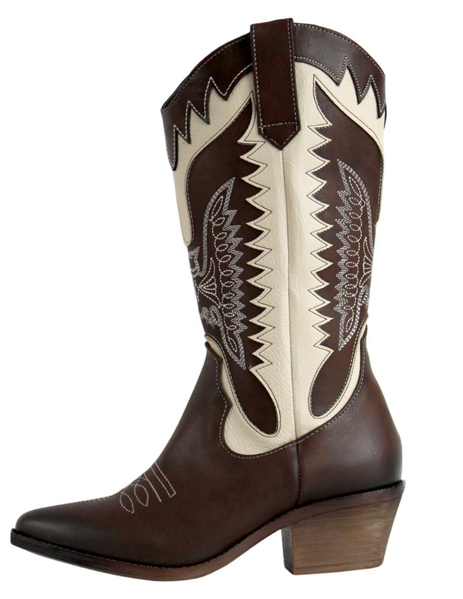 Bota cowboy abajo de la rodilla Kuali para mujer 5