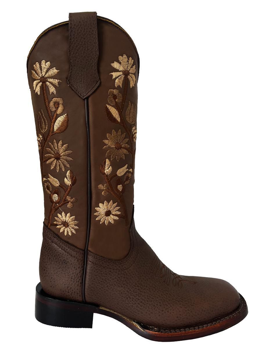 Bota cowboy media pierna Bdp Botas de Pedro de piel para mujer