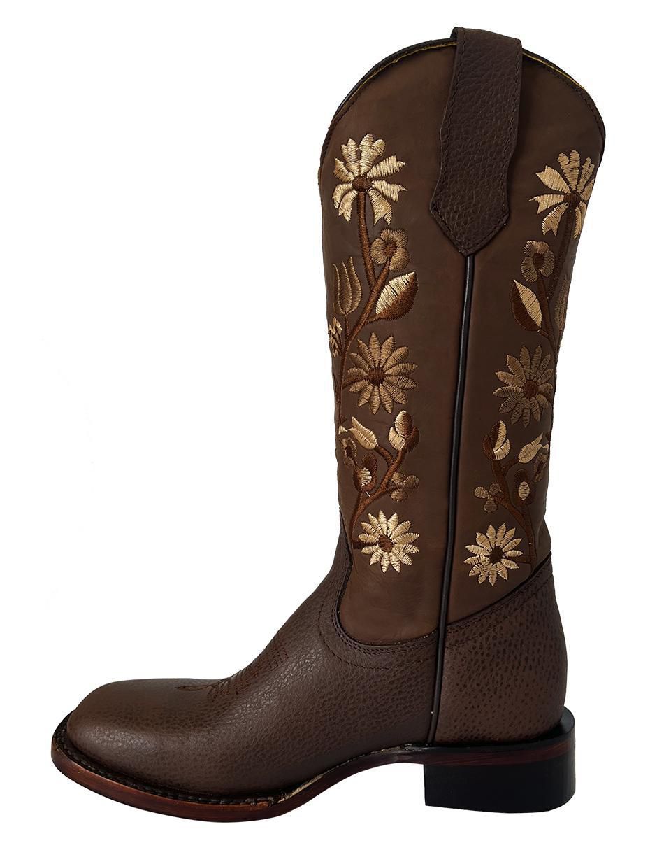 Bota cowboy media pierna Bdp Botas de Pedro de piel para mujer