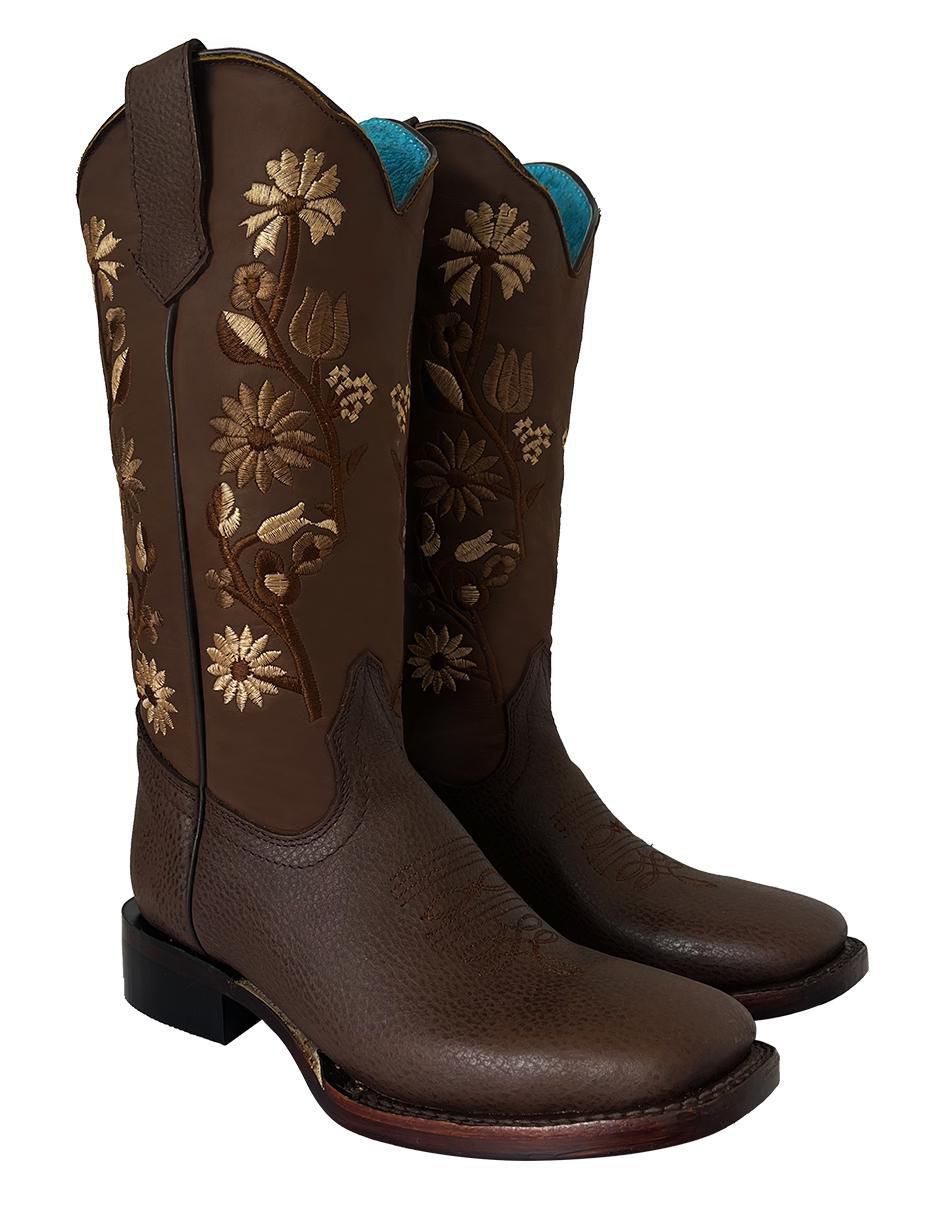 Bota cowboy media pierna Bdp Botas de Pedro de piel para mujer