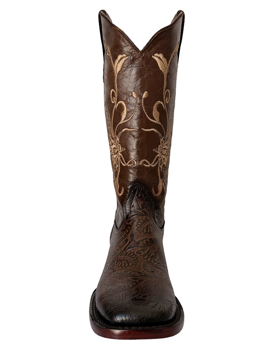 Bota cowboy media pierna bdp botas de pedro vaquero de piel para mujer