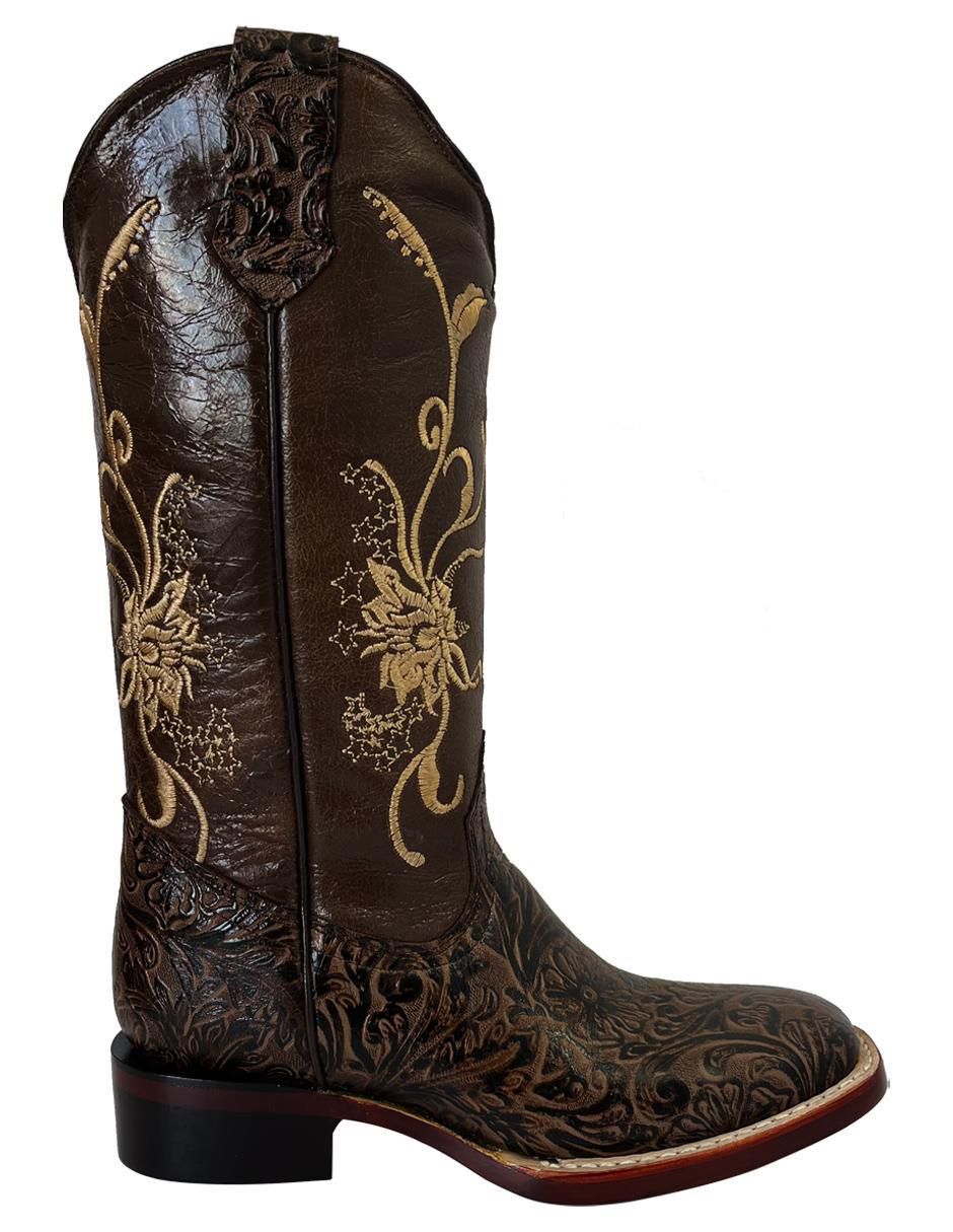 Bota cowboy media pierna Bdp Botas De Pedro de piel para mujer