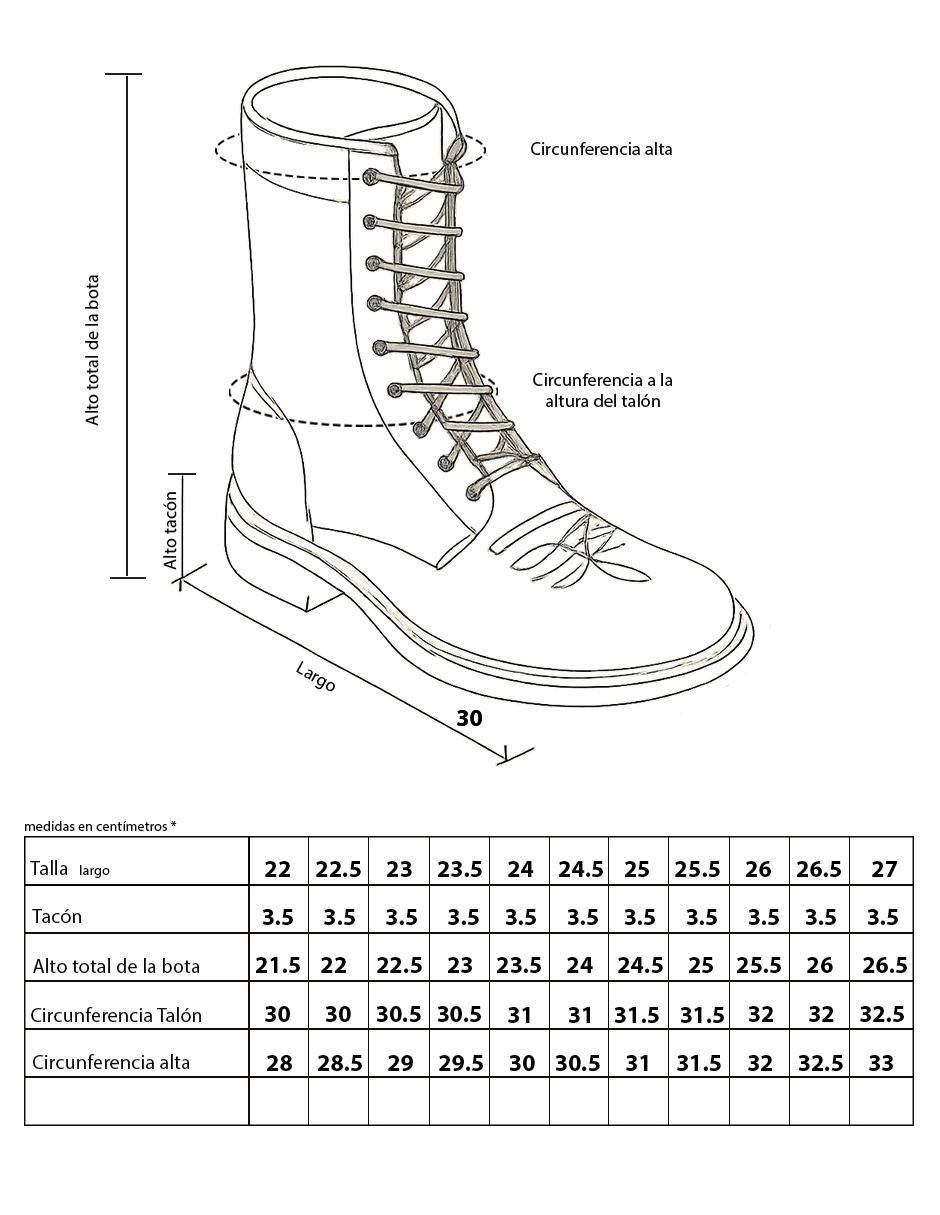 Bota cowboy media pierna Vaquero de piel para mujer 7