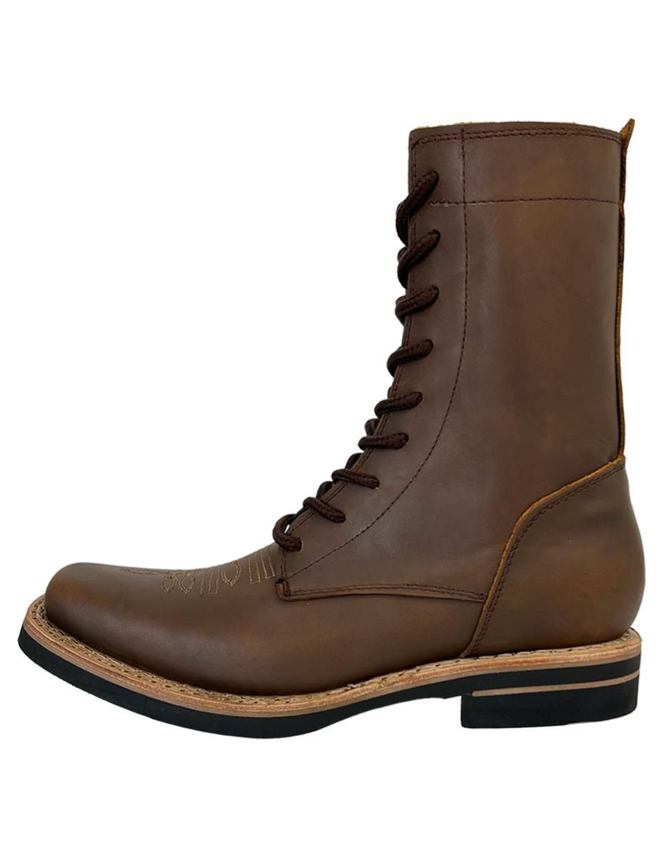 Bota cowboy media pierna Vaquero de piel para mujer 3