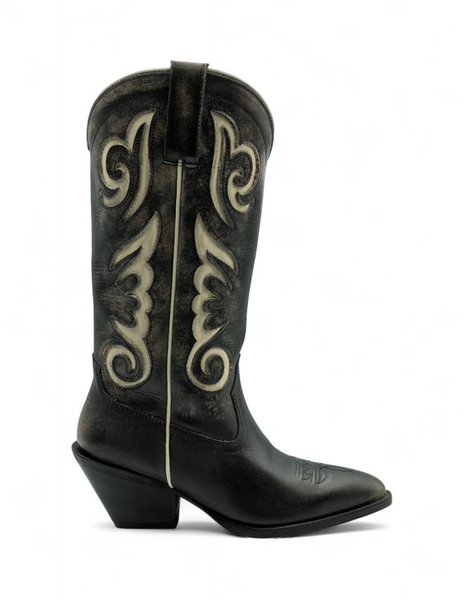Bota cowboy abajo de la rodilla otoño invierno 'de' piel bovino 'para mujer' Bota cowboy abajo de la rodilla otoño invierno 'de' piel bovino 'para mujer'