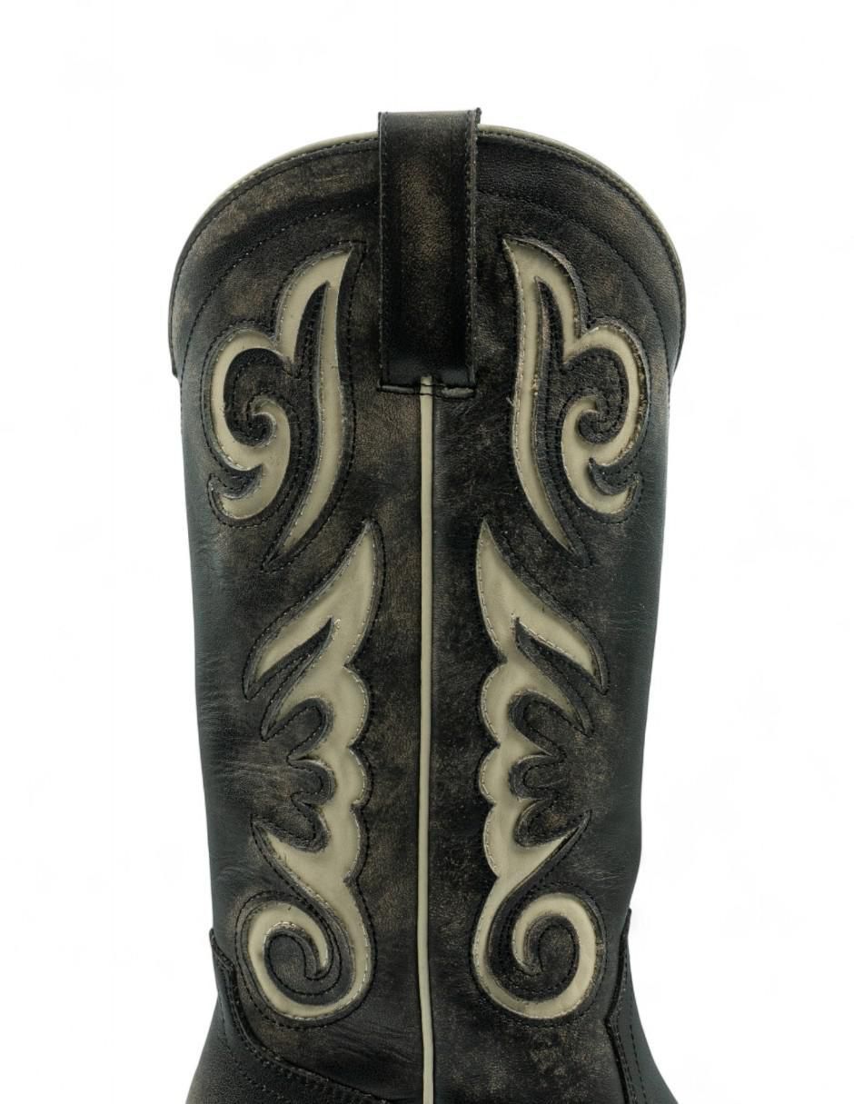 Bota cowboy abajo de la rodilla otoño invierno "de" piel bovino "para mujer" 4