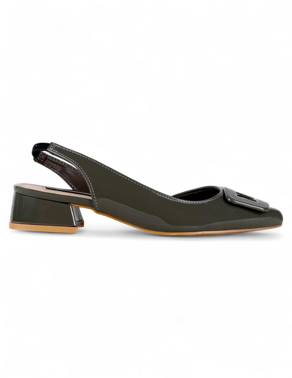 Balerinas Rbvegano de charol para mujer 4