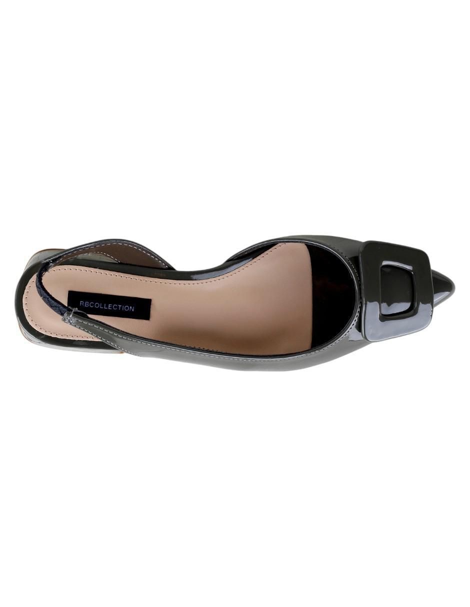 Balerinas Rbvegano de charol para mujer 3