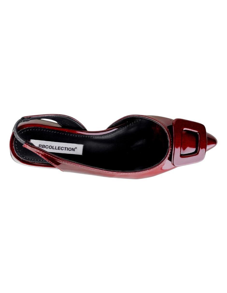 Balerinas Rbvegano de charol para mujer 3