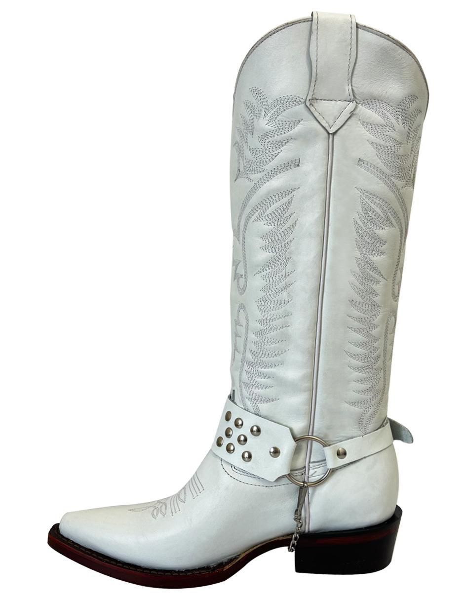 Bota cowboy media pierna Bdp Botas De Pedro Vaquero de piel para mujer