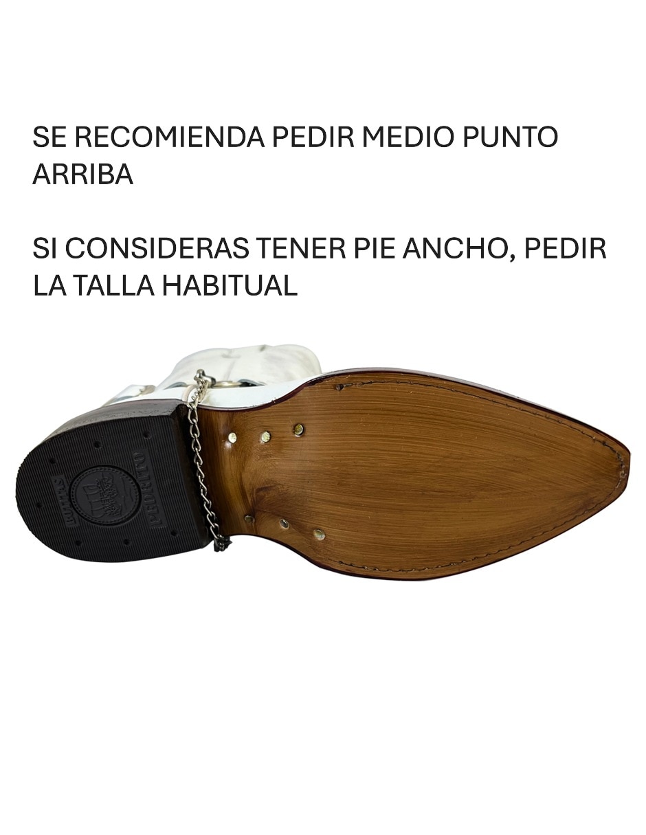 Bota cowboy media pierna Bdp Botas De Pedro Vaquero de piel para mujer