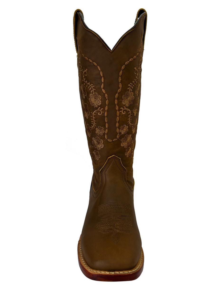 Bota cowboy media pierna bdp botas de pedro de piel para mujer