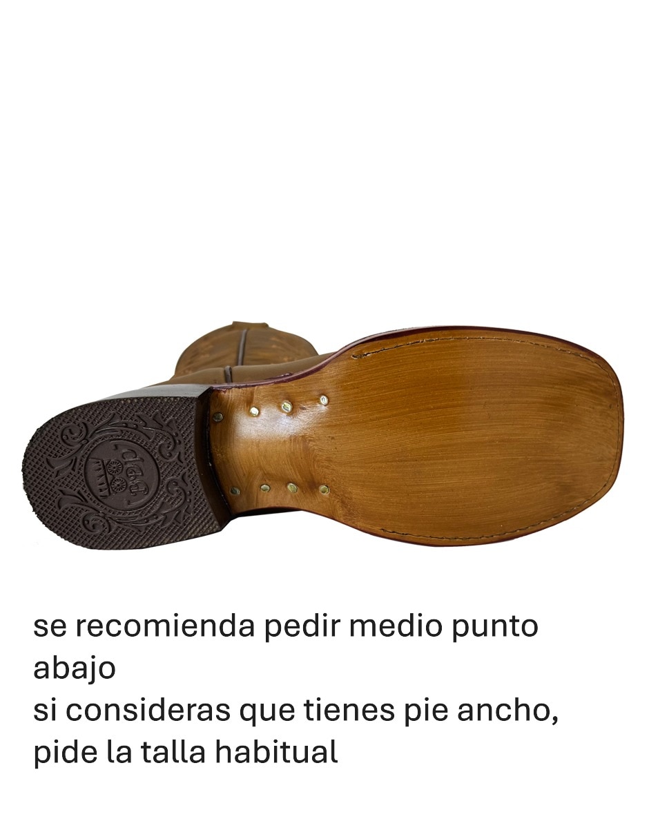Bota cowboy media pierna bdp botas de pedro de piel para mujer