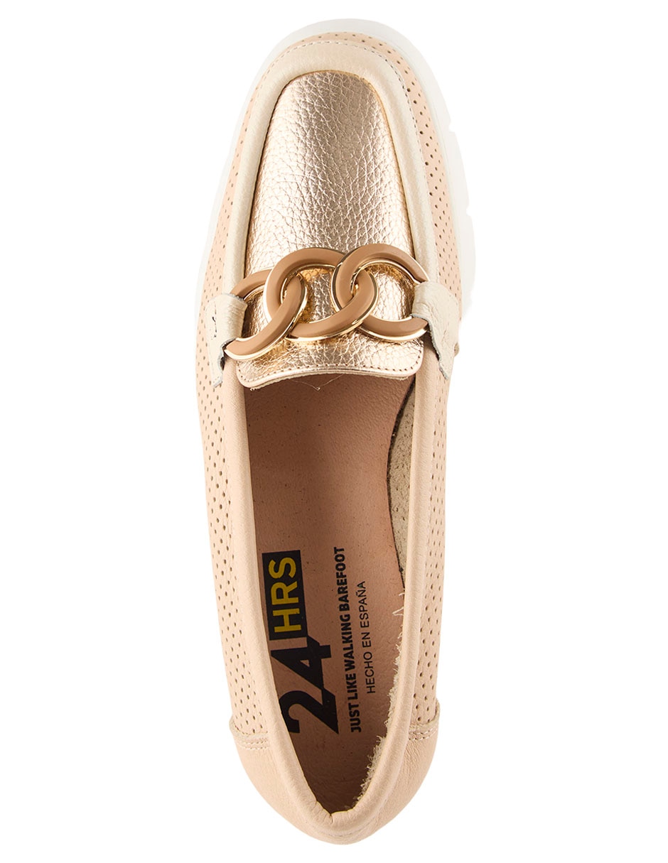 ZAPATO PLANO 24 HORAS 26723 LISO MOCASÍ 5