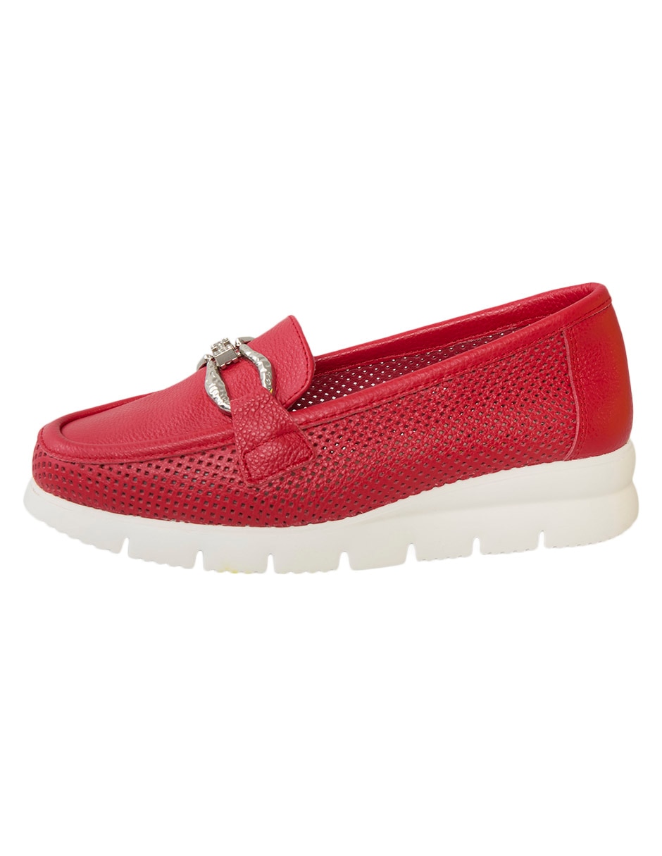 Zapato De Piel Para Mujer