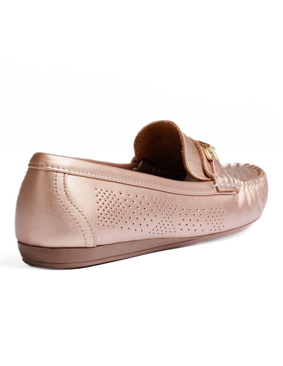Mocasín Lucy de piel para mujer 3