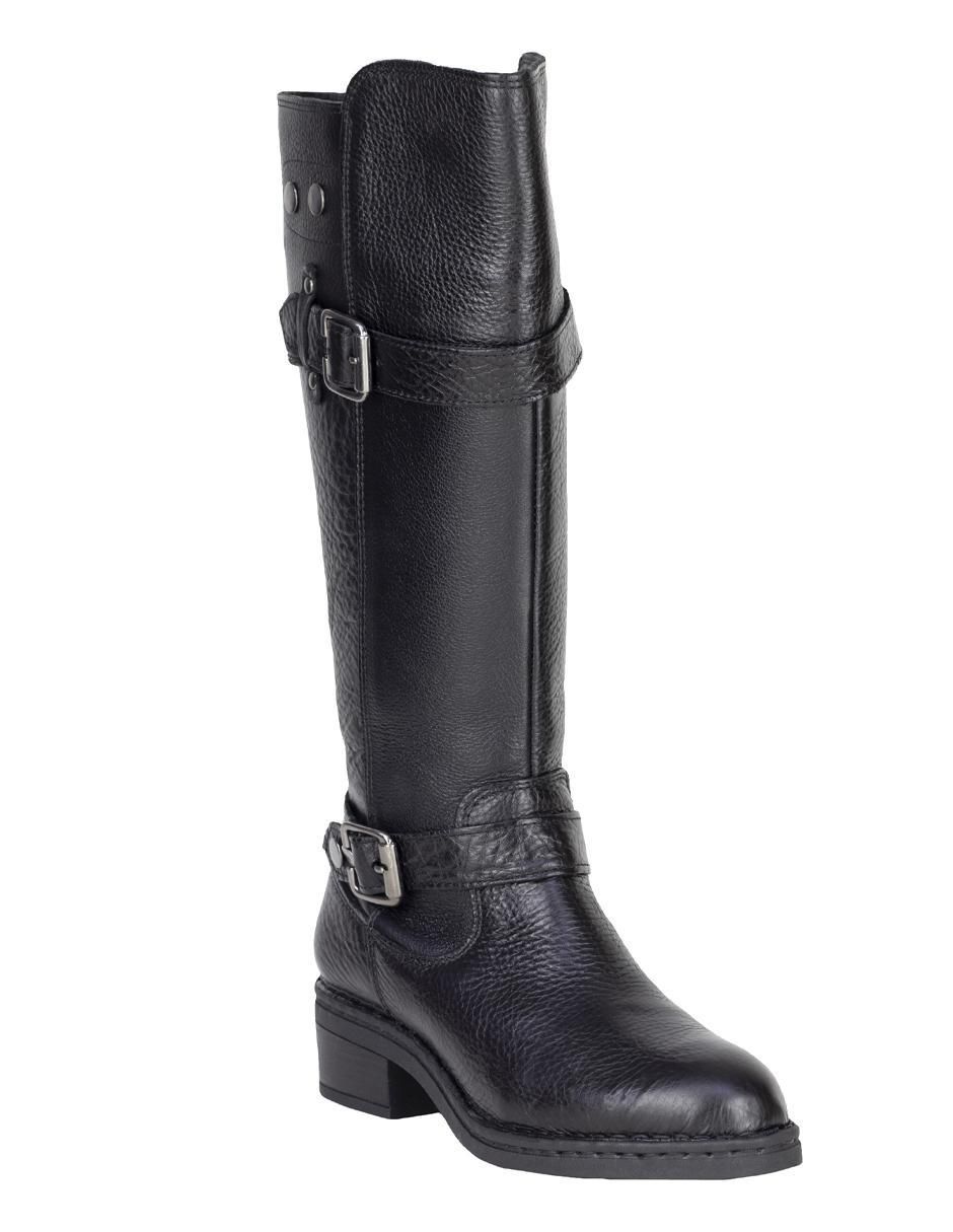 Bota abajo de la rodilla de piel para mujer Bota abajo de la rodilla de piel para mujer