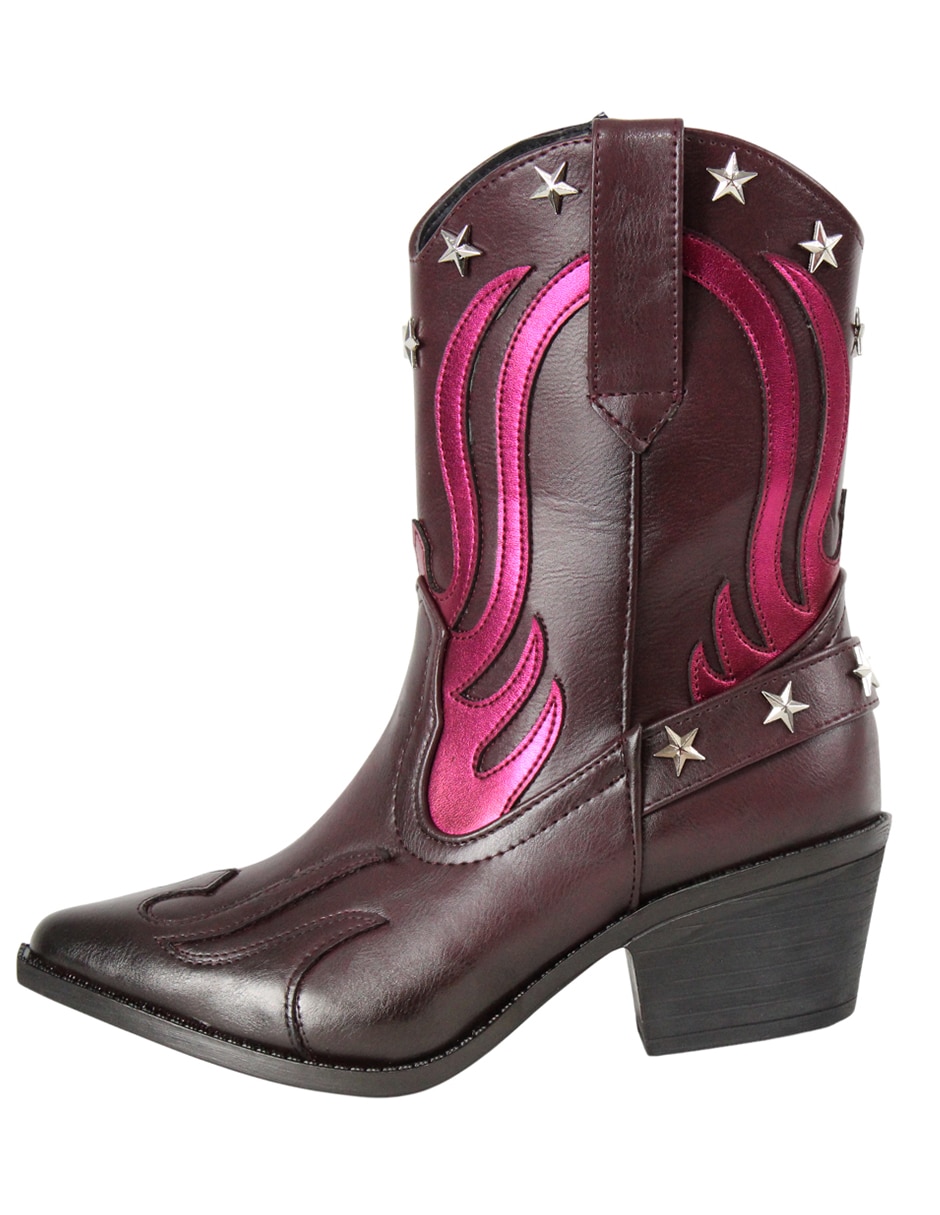 Bota arriba del tobillo Cowboy para mujer
