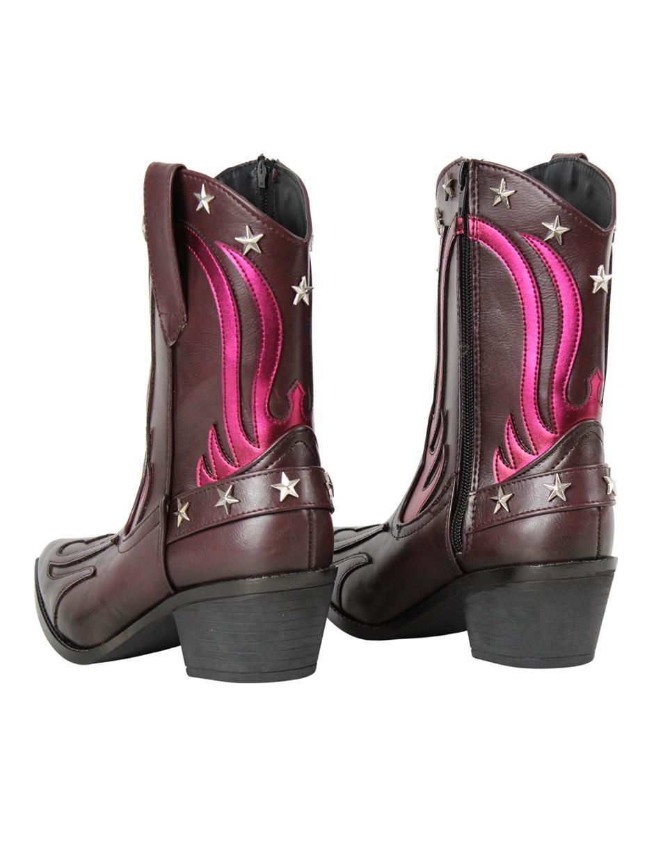Bota arriba del tobillo kuali shoes cowboy para mujer