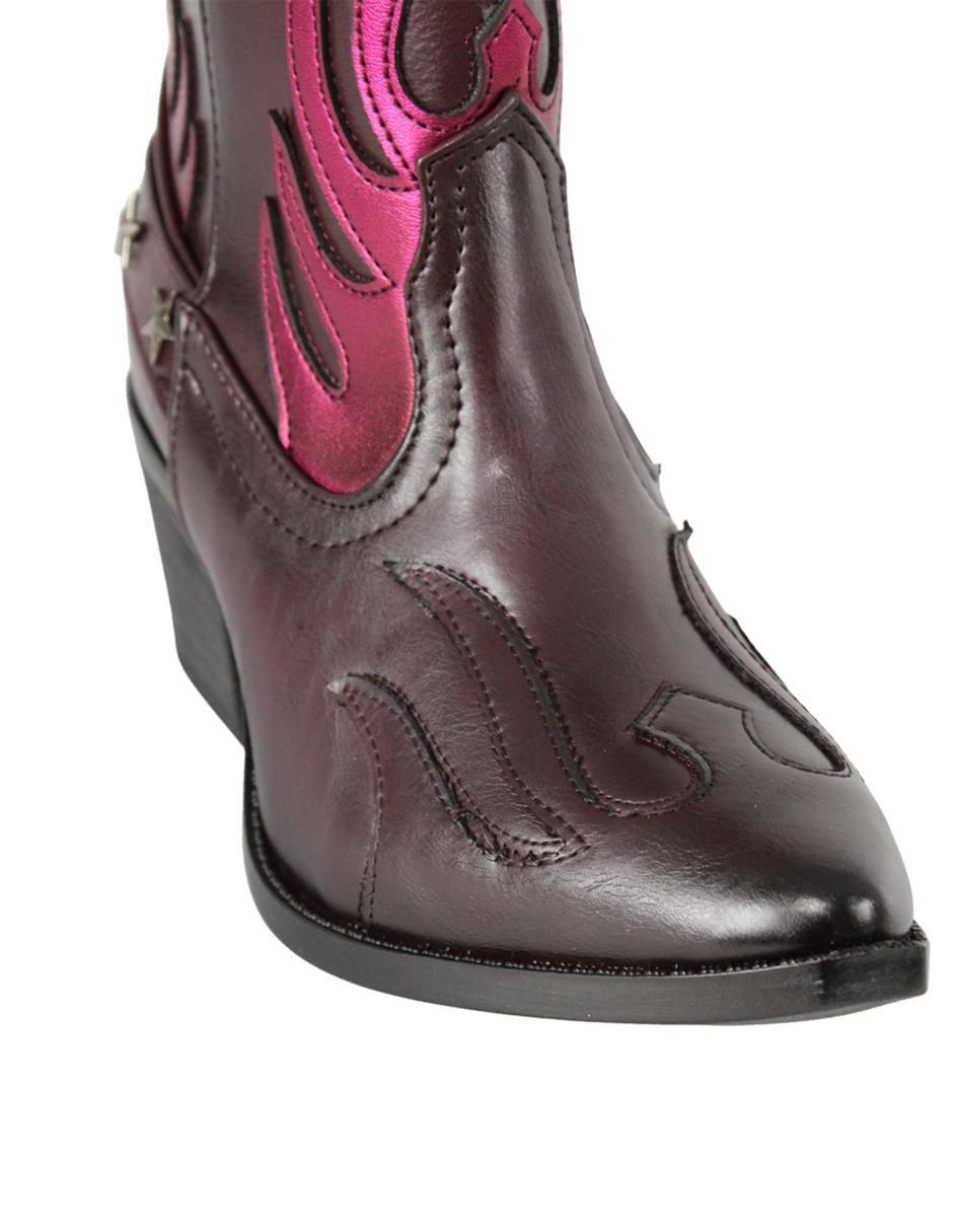 Bota arriba del tobillo kuali shoes cowboy para mujer