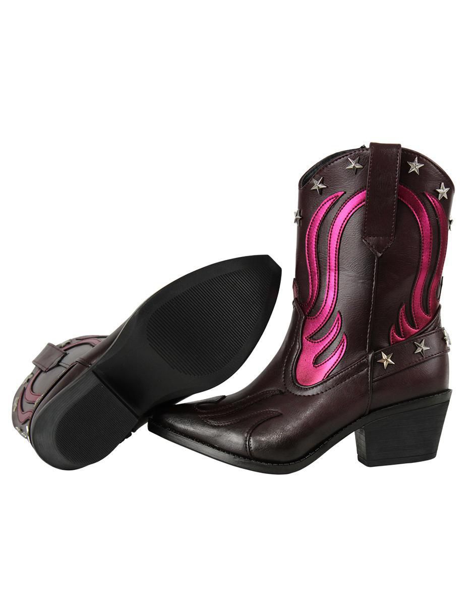 Bota arriba del tobillo kuali shoes cowboy para mujer