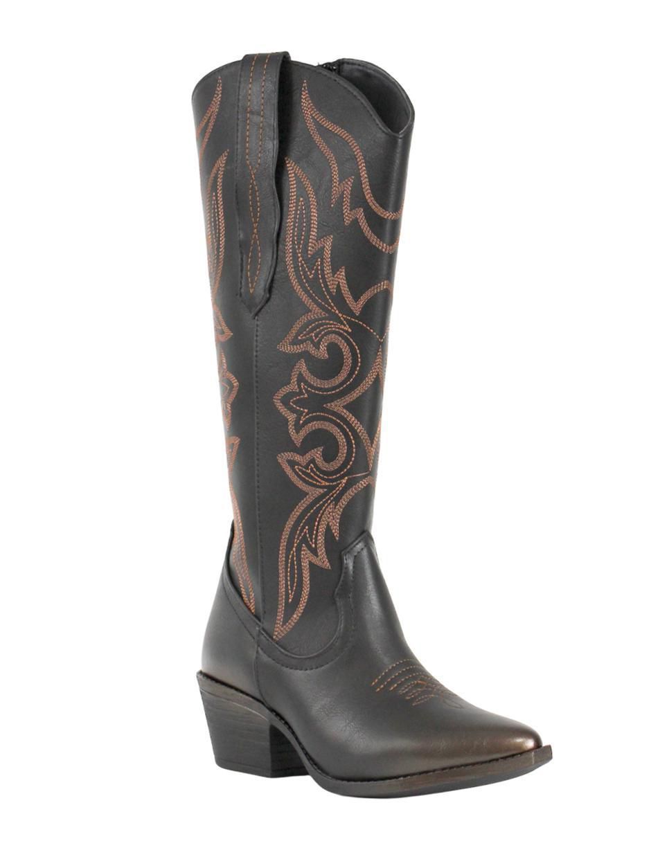 Bota cowboy abajo de la rodilla para mujer 6