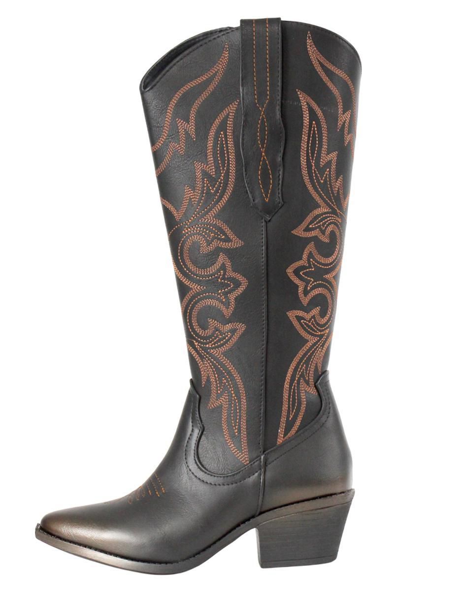 Bota cowboy abajo de la rodilla para mujer 10