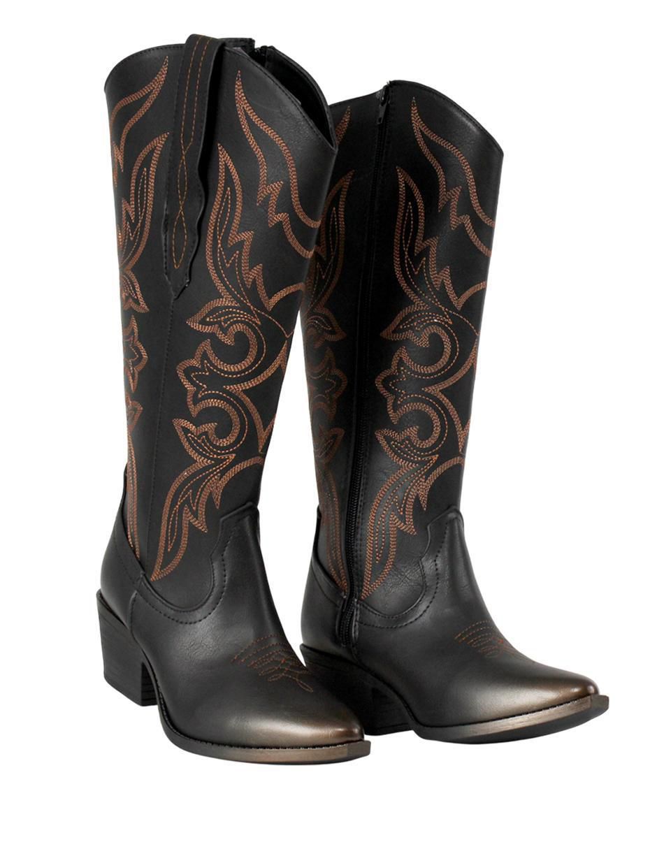 Bota cowboy abajo de la rodilla para mujer 2