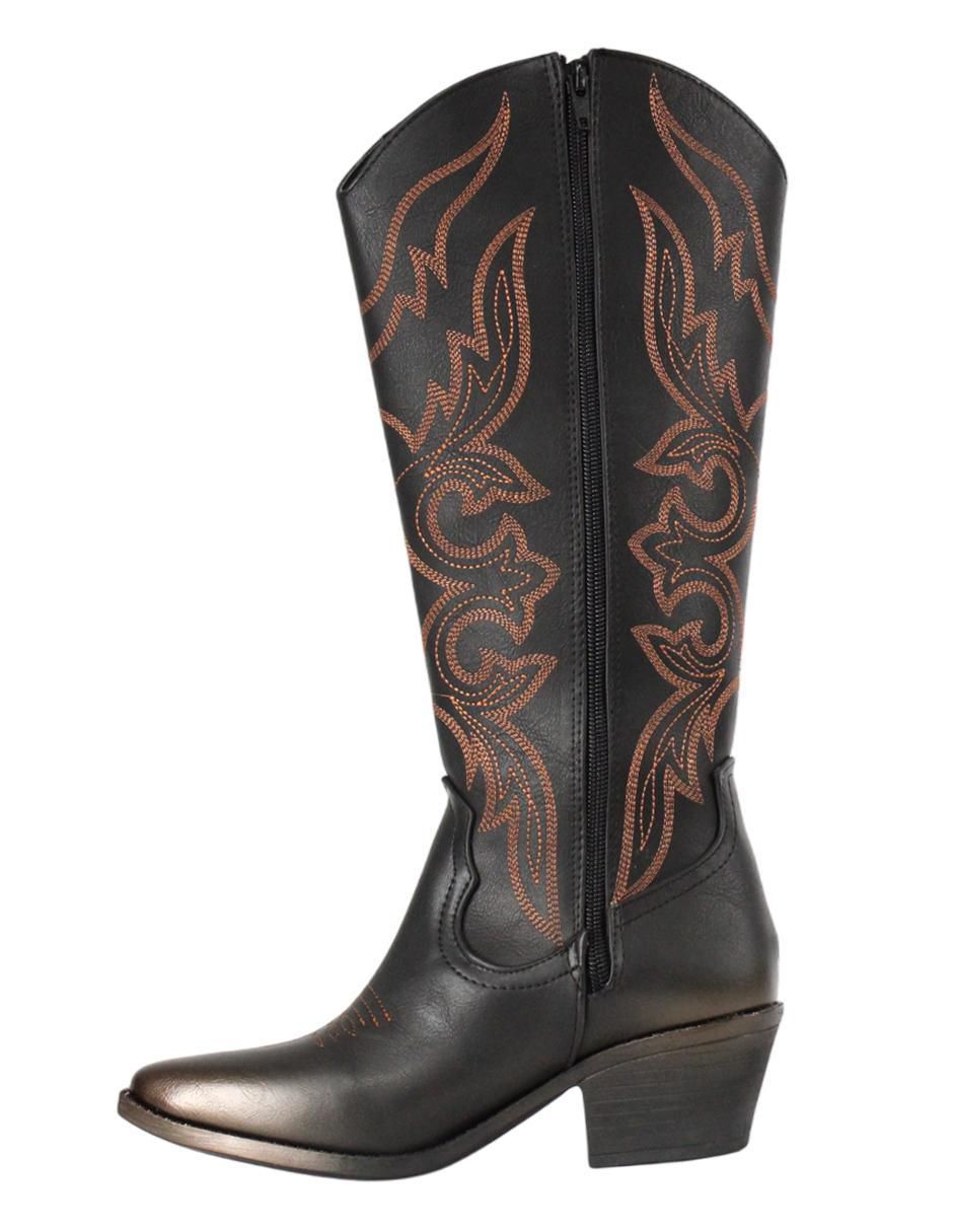 Bota cowboy abajo de la rodilla para mujer 7