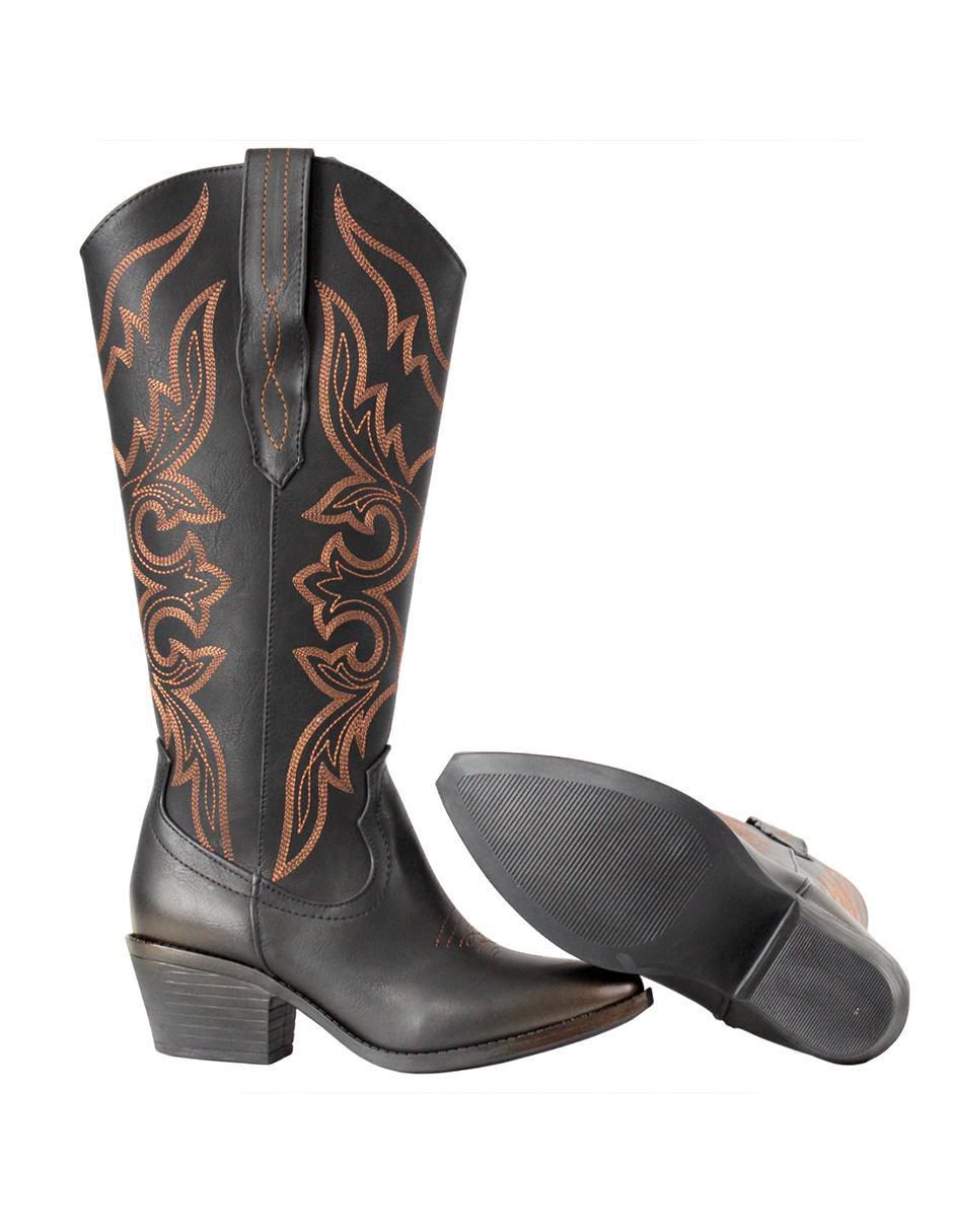 Bota cowboy abajo de la rodilla para mujer 4