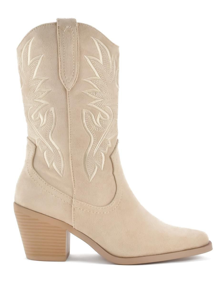 Bota cowboy abajo de la rodilla para mujer