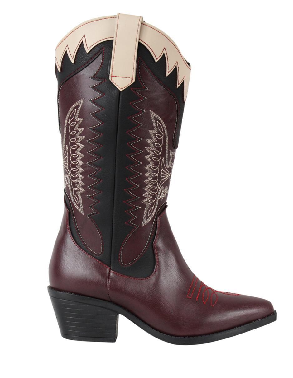 Bota cowboy abajo de la rodilla Vaqueras para mujer
