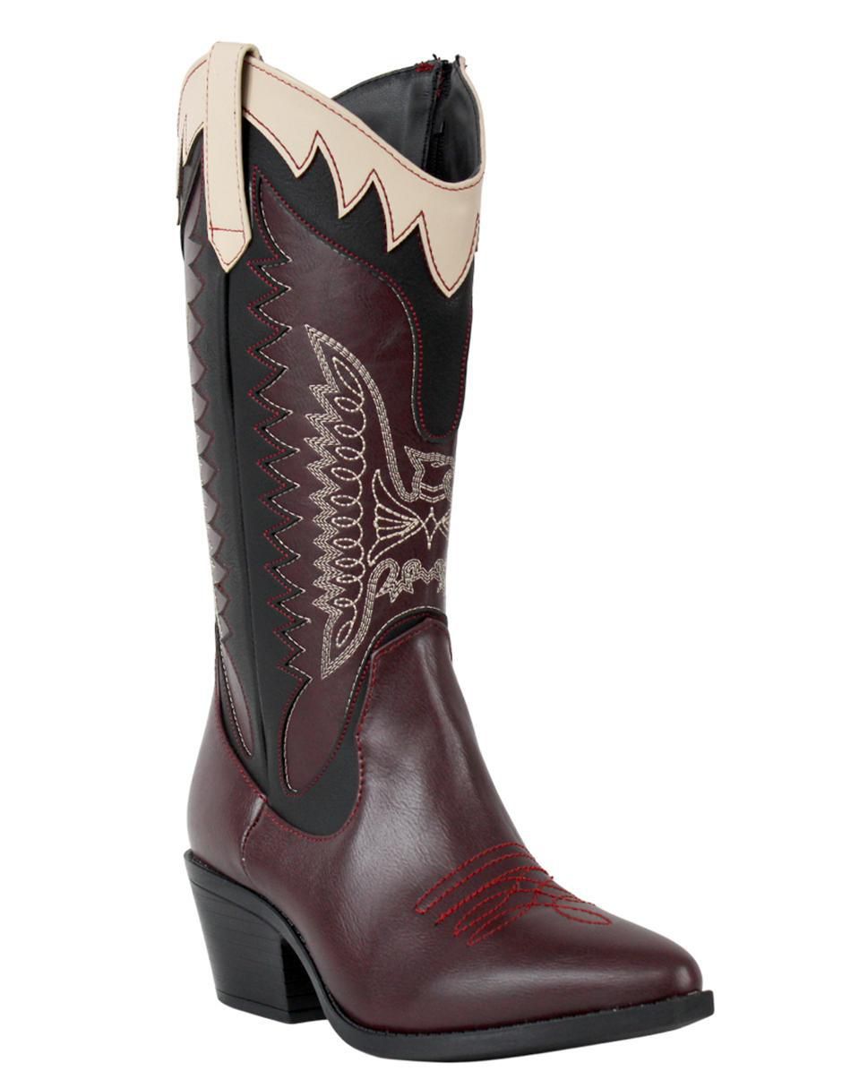 Bota cowboy abajo de la rodilla Kuali Shoes Vaqueras para mujer