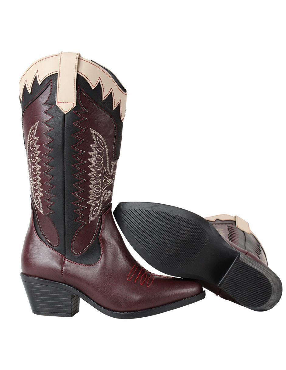 Bota cowboy abajo de la rodilla Kuali Shoes Vaqueras para mujer