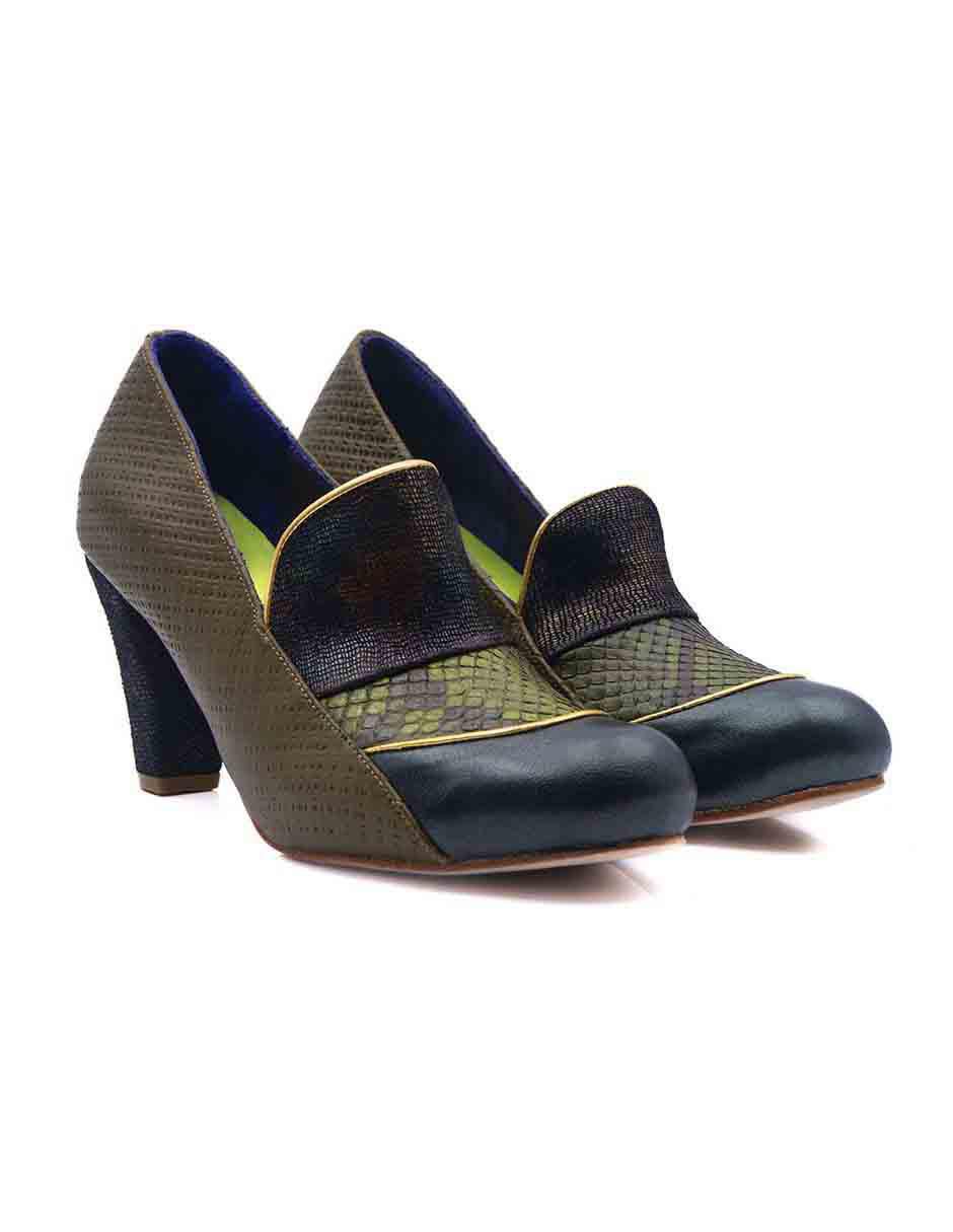 Zapatilla piel