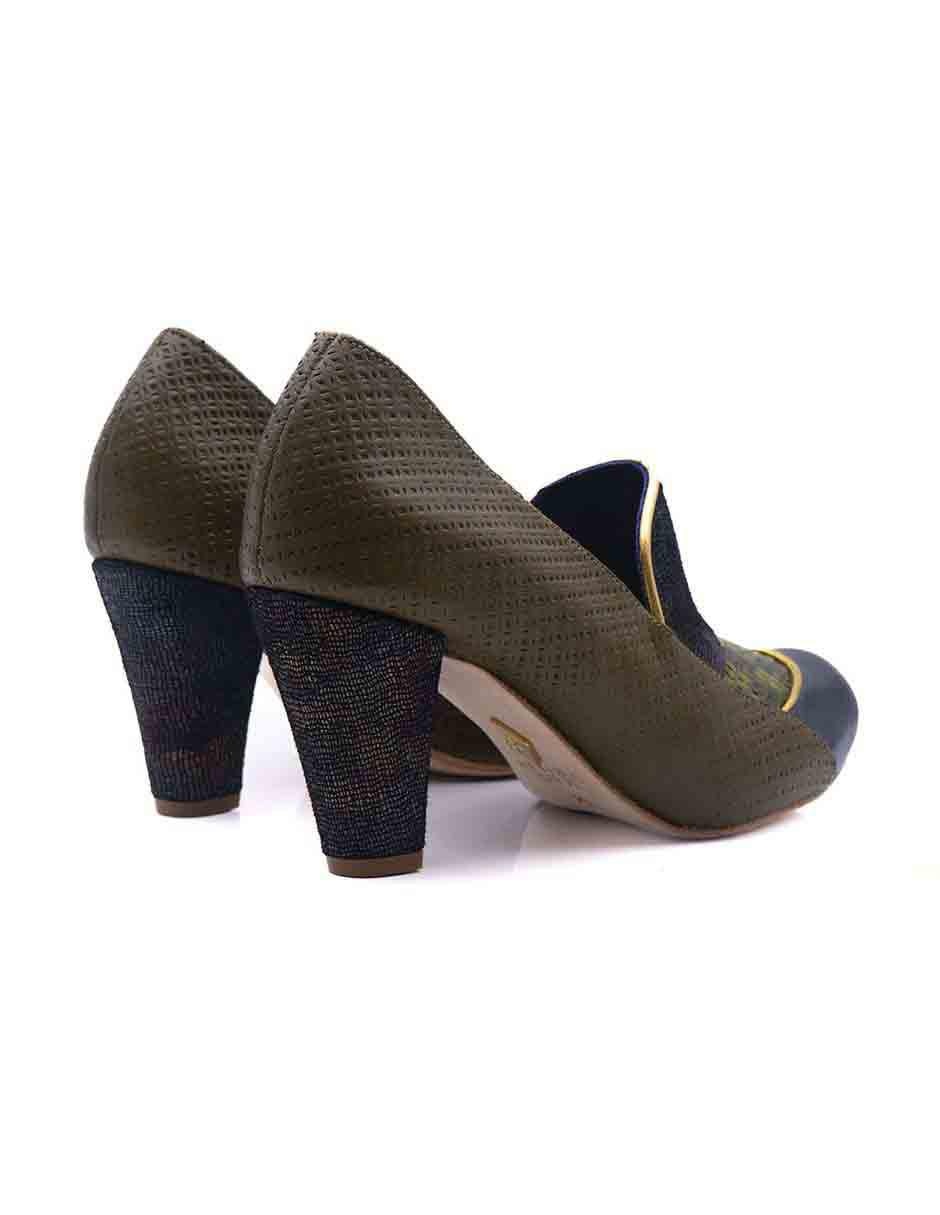 Zapatilla piel