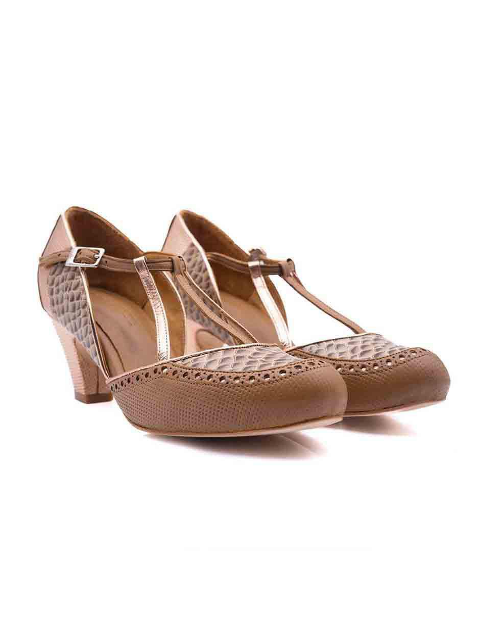 Zapatilla piel