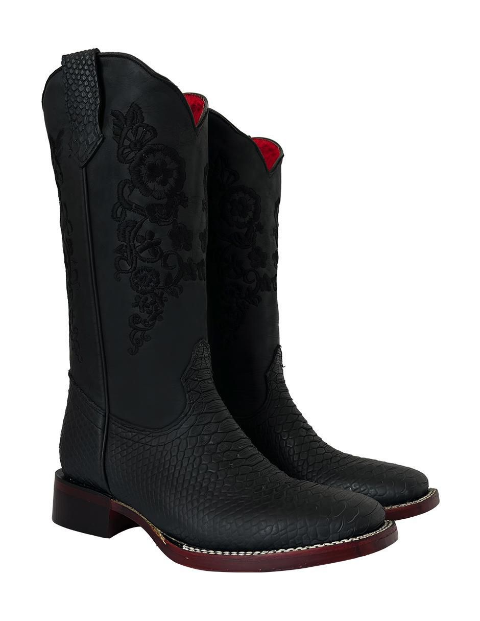 Bota cowboy media pierna Bdp Botas De Pedro de piel para mujer