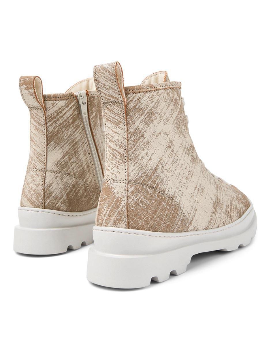Bota arriba del tobillo Camper Brutus de piel para mujer