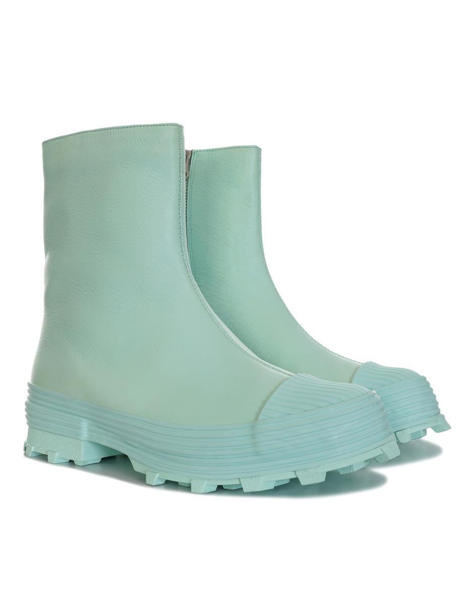 Bota media pierna Camper Traktori de piel para mujer
