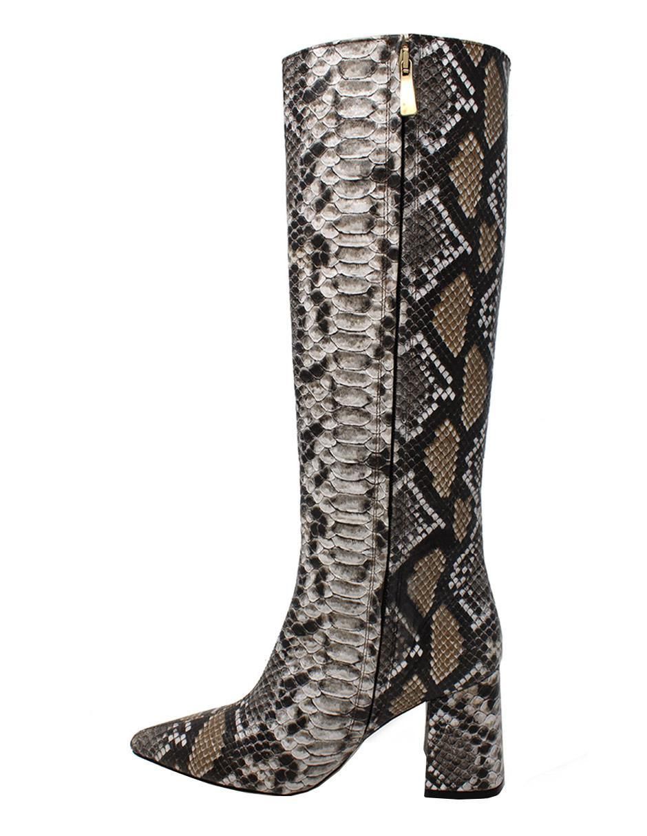 Bota abajo de la rodilla Regina Romero Brooklyn de piel para mujer