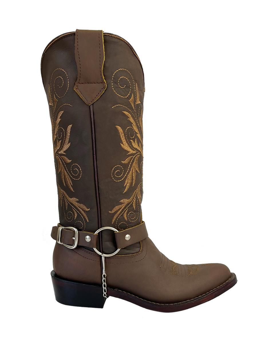Bota cowboy media pierna Bdp Botas De Pedro de piel para mujer