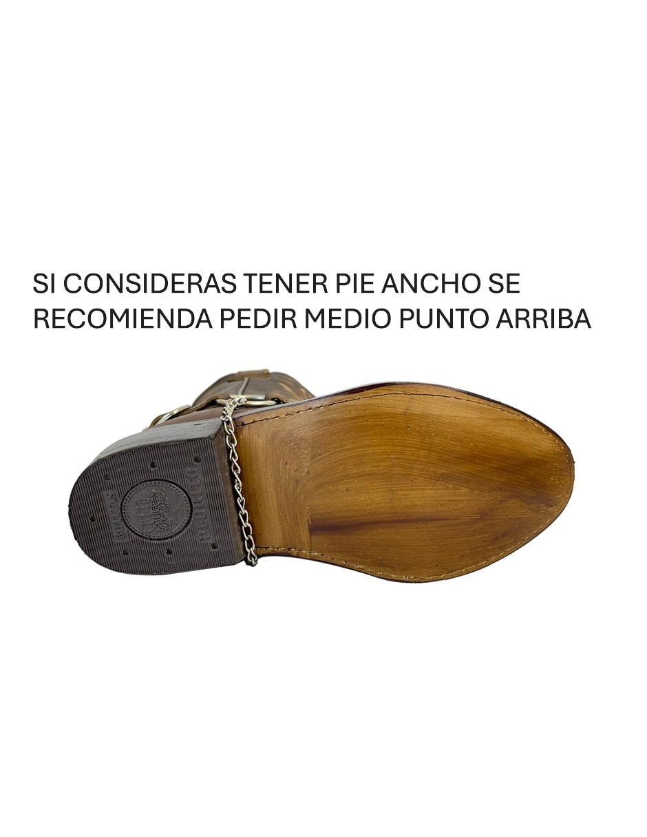 Bota cowboy media pierna Bdp Botas De Pedro de piel para mujer