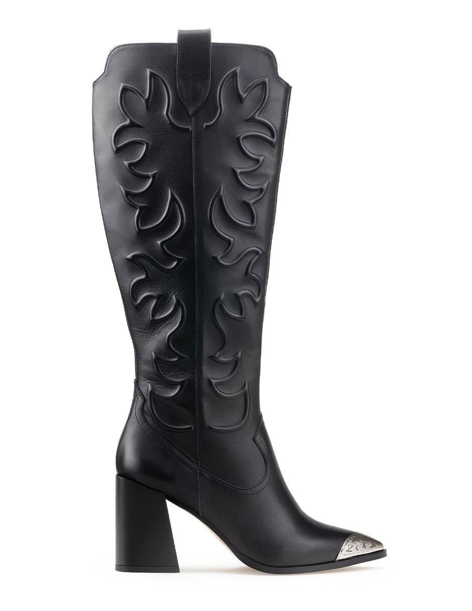 Bota cowboy a la rodilla de piel para mujer Bota cowboy a la rodilla de piel para mujer
